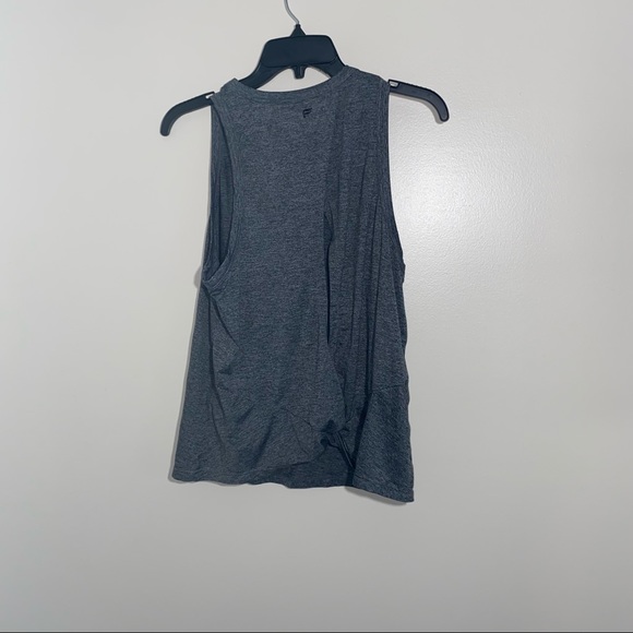 Fabletics Gray Tank Keyhole Back - Picture 2 of 5